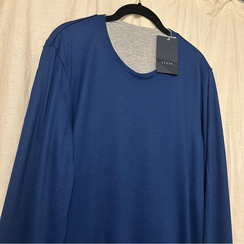 Sease Reversible Sweater - Blue/Gray - Picture 3 of 12